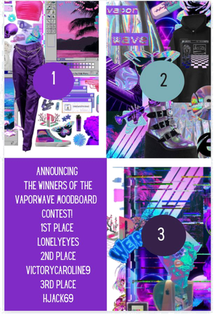 Announcing The Winners Of The Vaporwave Moodboard Contest!