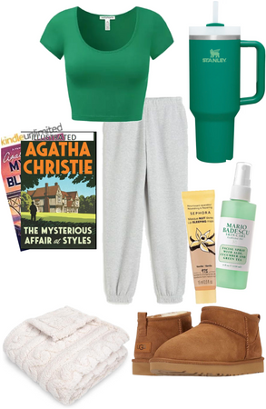 comfy dream outfit and books!!