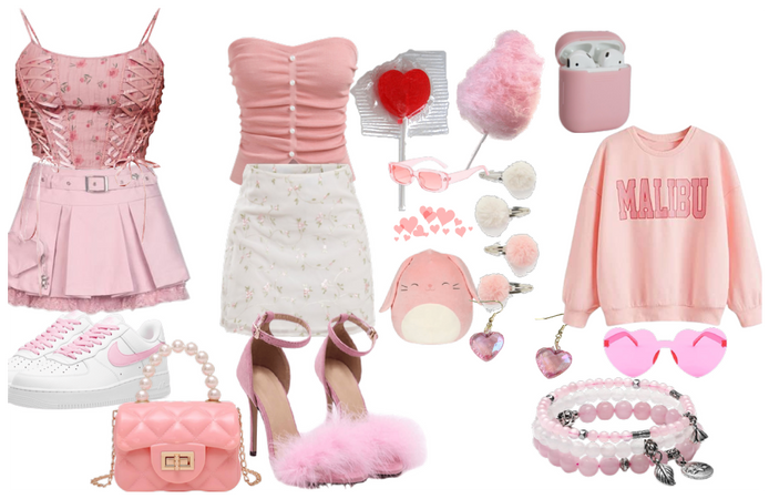pink oufits