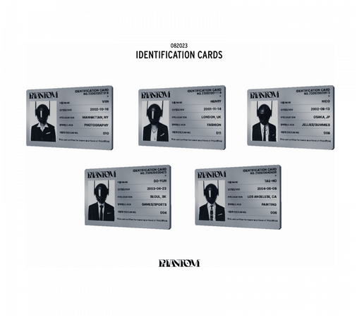 PHANTOM (유령) - Members Identification Cards