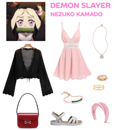 Demon Slayer: Nezuko Kamado Anime Inspired Outfit