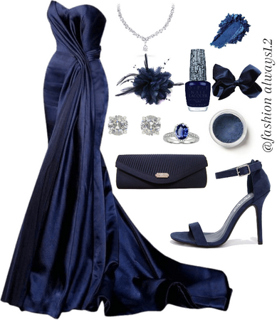 navy blue lady