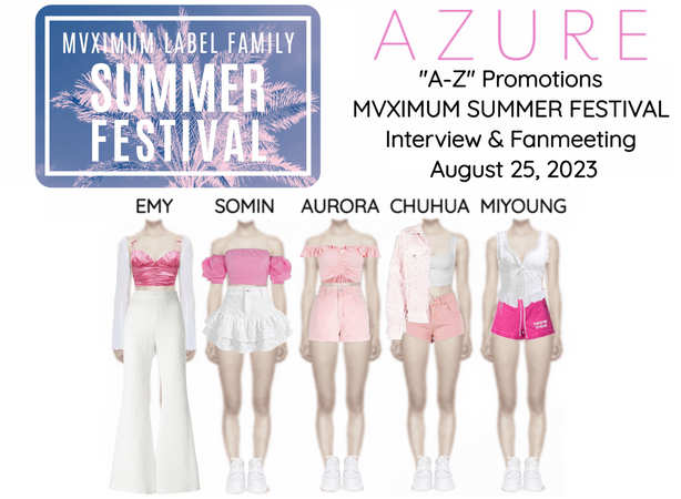 AZURE(하늘빛) MVXIMUM SUMMER FEST. Interview + Fans