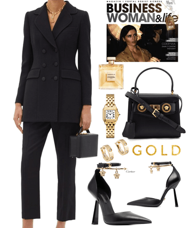 Gold business woman