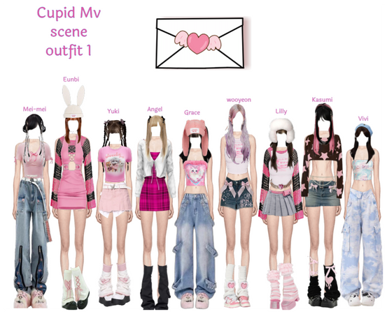 Girlz cupid Mv scene outfit 1