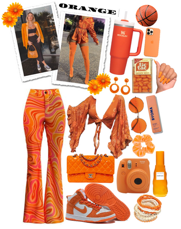 orange outfit!🧡