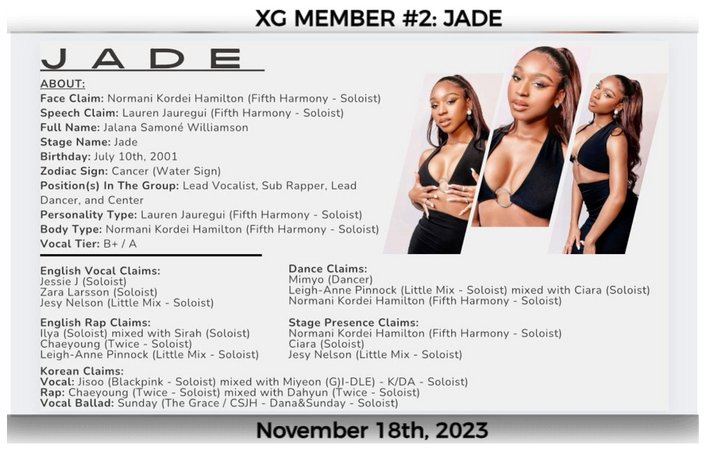 XG MEMBER #2: JADE