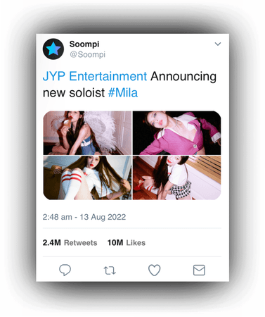 Mila|JYPE Entertainment