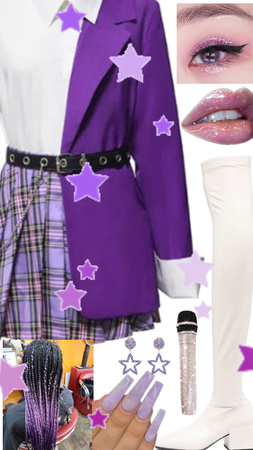 Purple Kpop Outfit