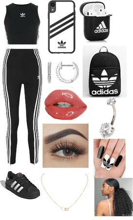 Adidas outfit 😍🖤🤍