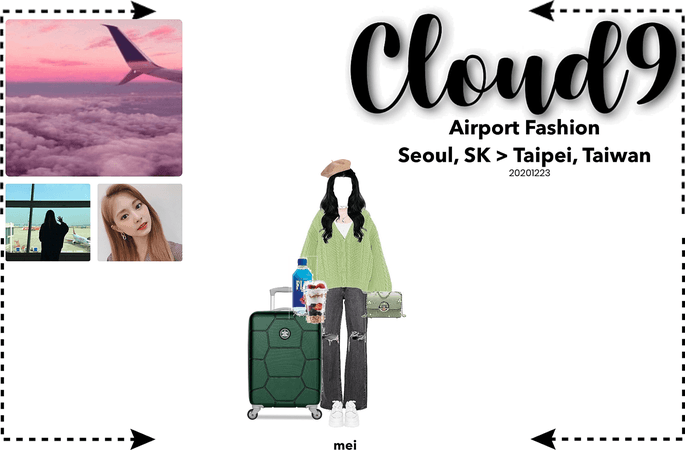 Cloud9 (구름아홉) | Airport Fashion; Seoul, SK > Taipei, Taiwan | 20201223