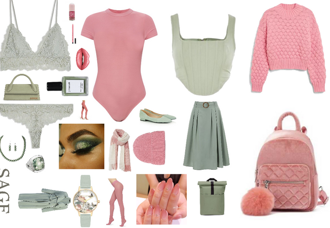 Sage Green and Kobi Pink Outfit