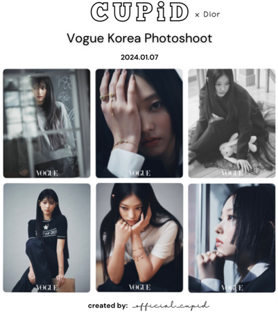 𝗖𝗨𝗣𝗶𝗗 (큐핏) - Chaewon Vogue Korea Photoshoot