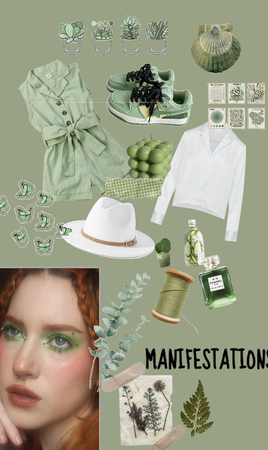 Green aesthetic fairycore outfit 🍀🌿🌾🌱🪴🍃