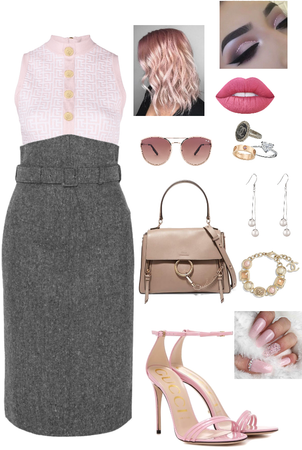 ✨Gray and Pink outfit ✨