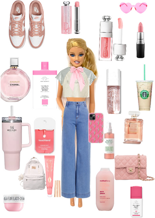 Preppy pink Barbie
