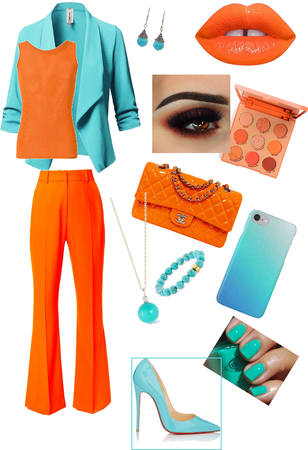 orange and turquoise 🧡💙
