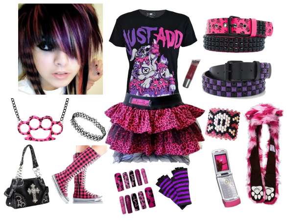 Scene girl outfit