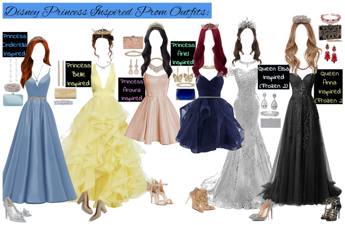 Disney Princess Inspired Prom Outfits