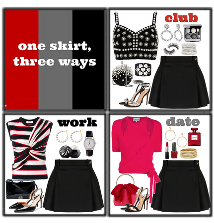 Black Skirt, Three Ways