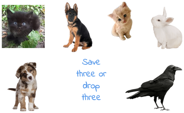 Save three or drop three