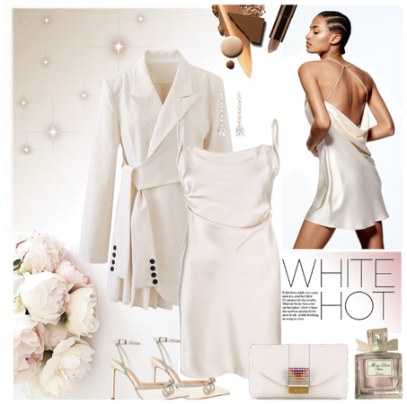 White hot slip dress