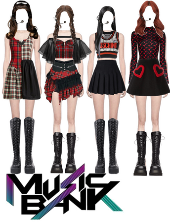 4 member group stage outfit