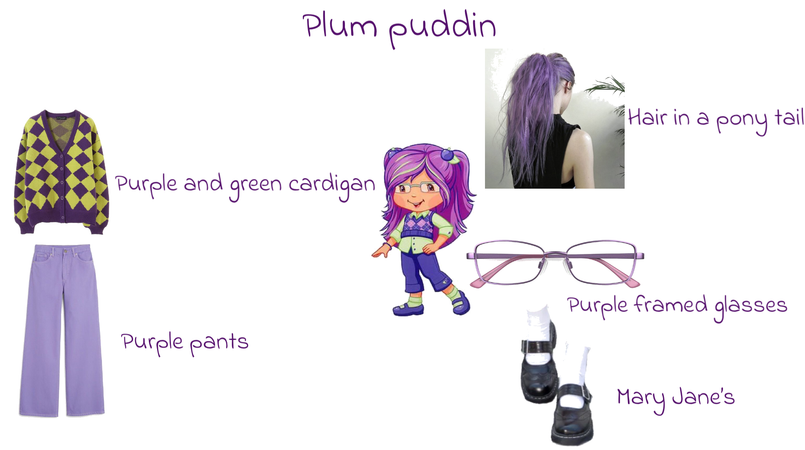 outfit inspired by plum pudding