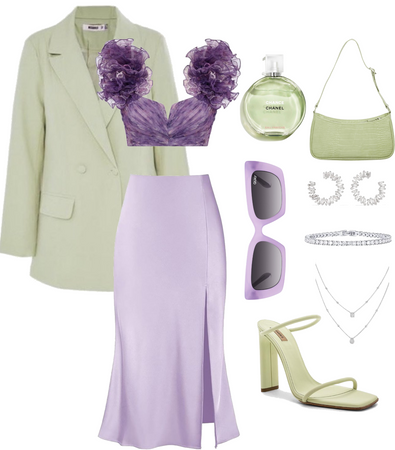 sage & lavender outfit