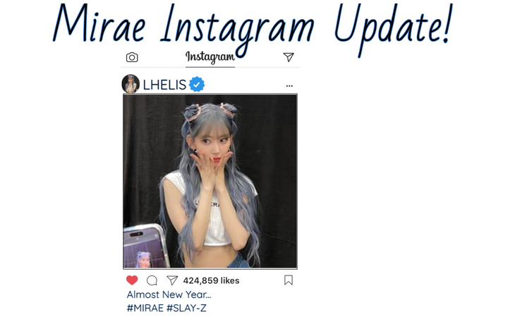 Mirae thirteenth Instagram Update