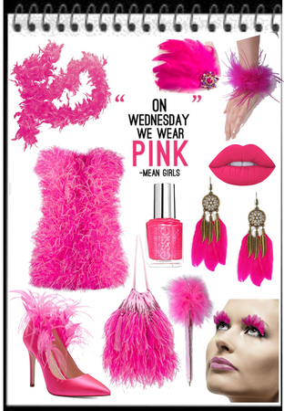 Pink Feather Fashion