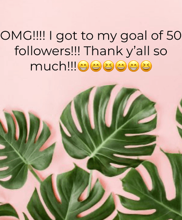 50 followers!!