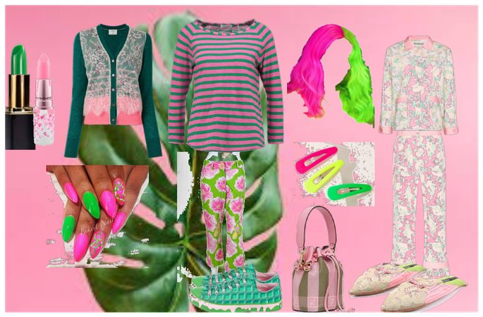 green and pink challenge!