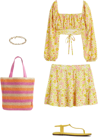yellow outfit by allin