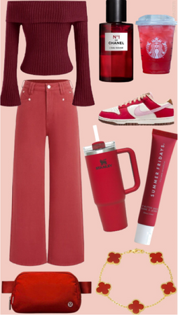 all red aesthetic