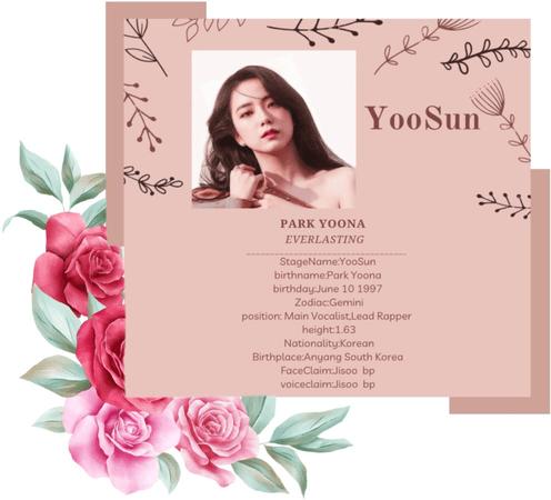 Everlasting[영원한 존재]YOOSUN Profile