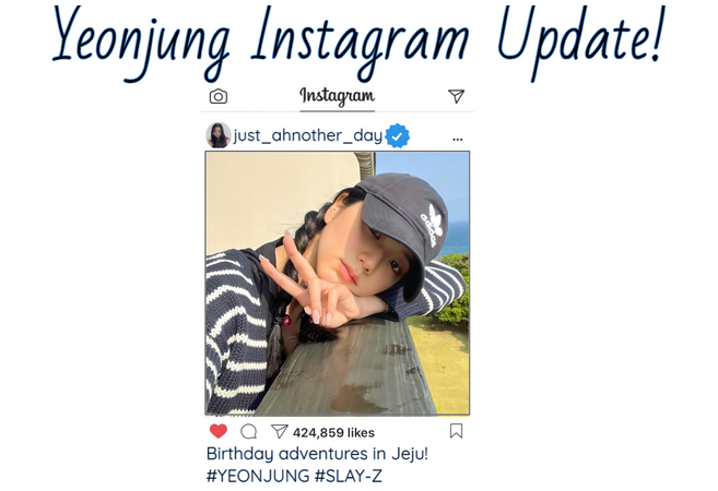 Yeonjung Thirteenth Instagram Update