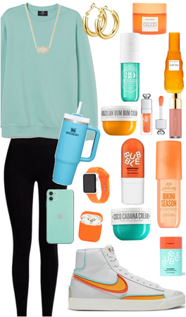 Teal and orange