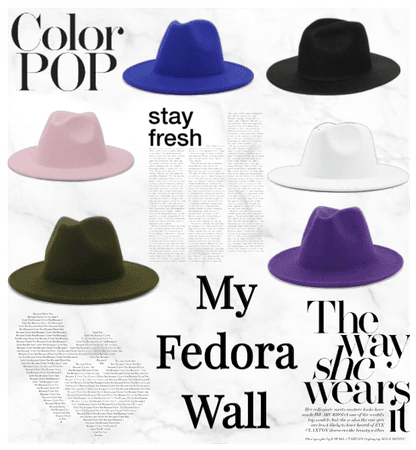 Color pop fedora