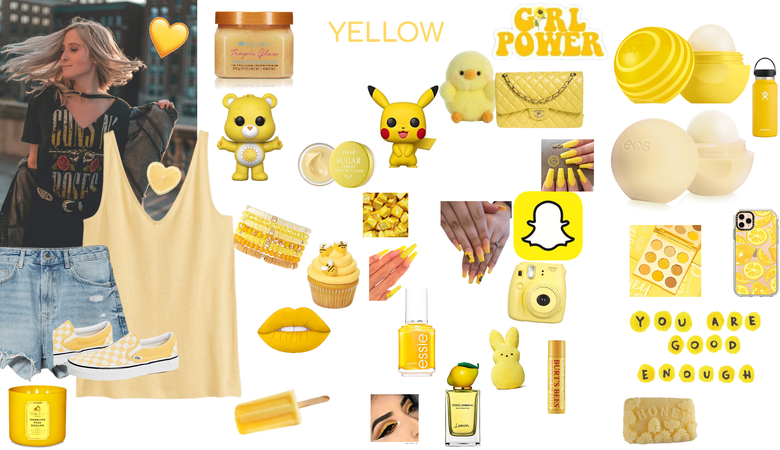 yellow model