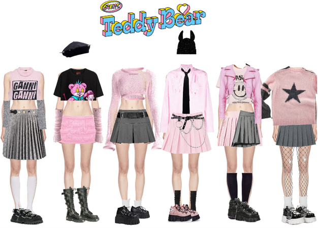 Stayc teddy bear outfits pt.1