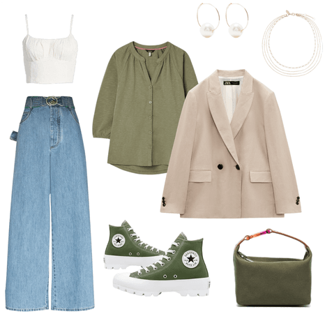 oversize girl outfit