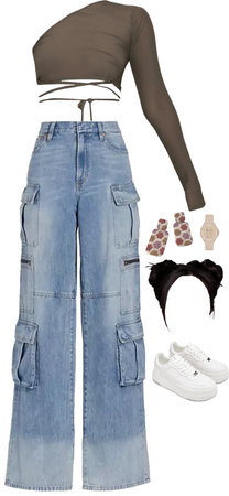 Crop Top and Jeans