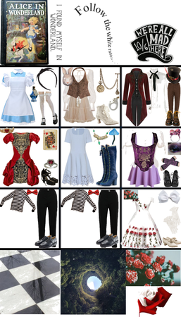Modern Alice In Wonderland Inspired Outfits