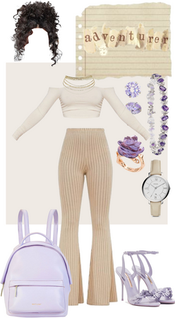 Beige and Purple