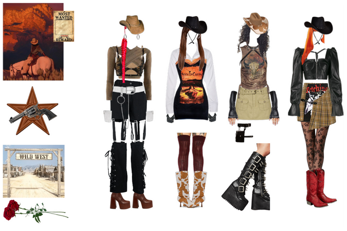cowboy western outfits kpop