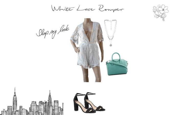 White Lace Romper