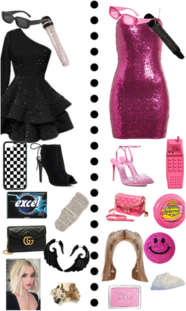 pick your Hannah Montana outfit, pink or black