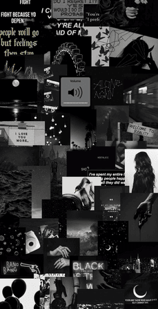 Aesthetic black collage