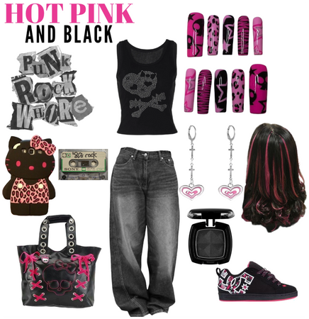 Pink and black fit
